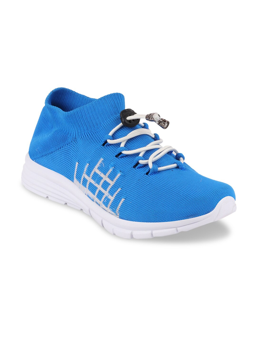 FAUSTO Men Blue Mesh Walking Shoes