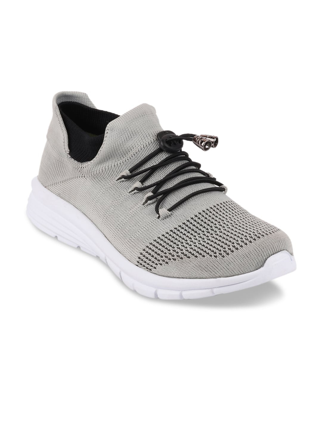 FAUSTO Men Grey Mesh Walking Shoes