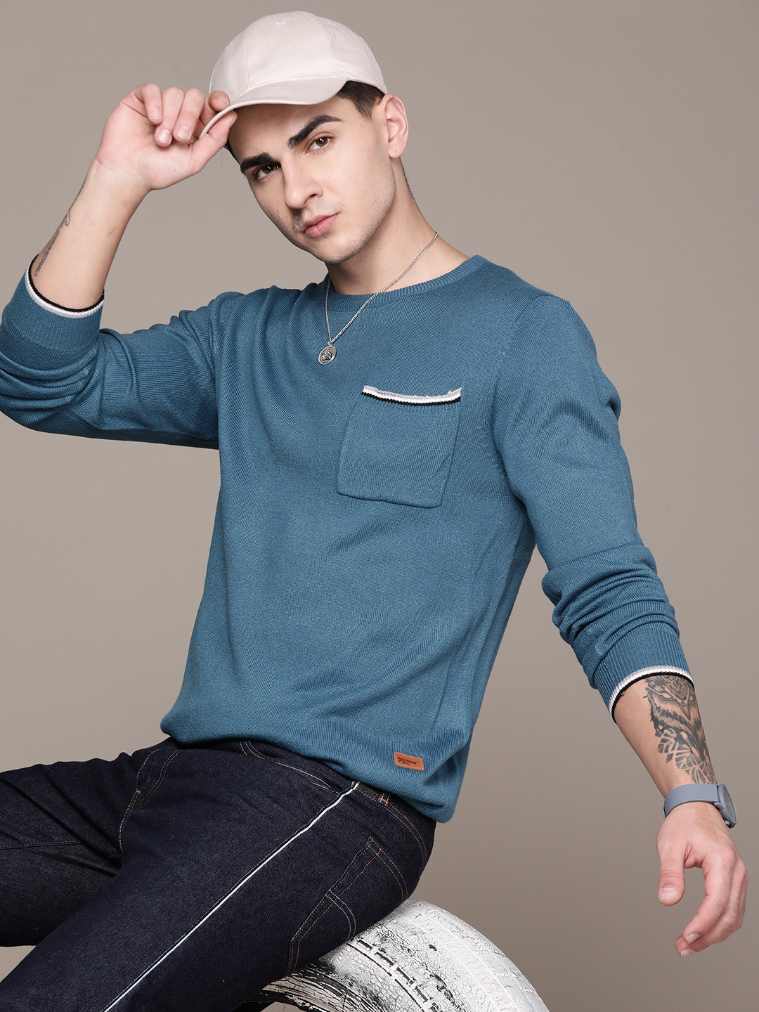 The Roadster Lifestyle Co. Pure Acrylic Pocket Pullover
