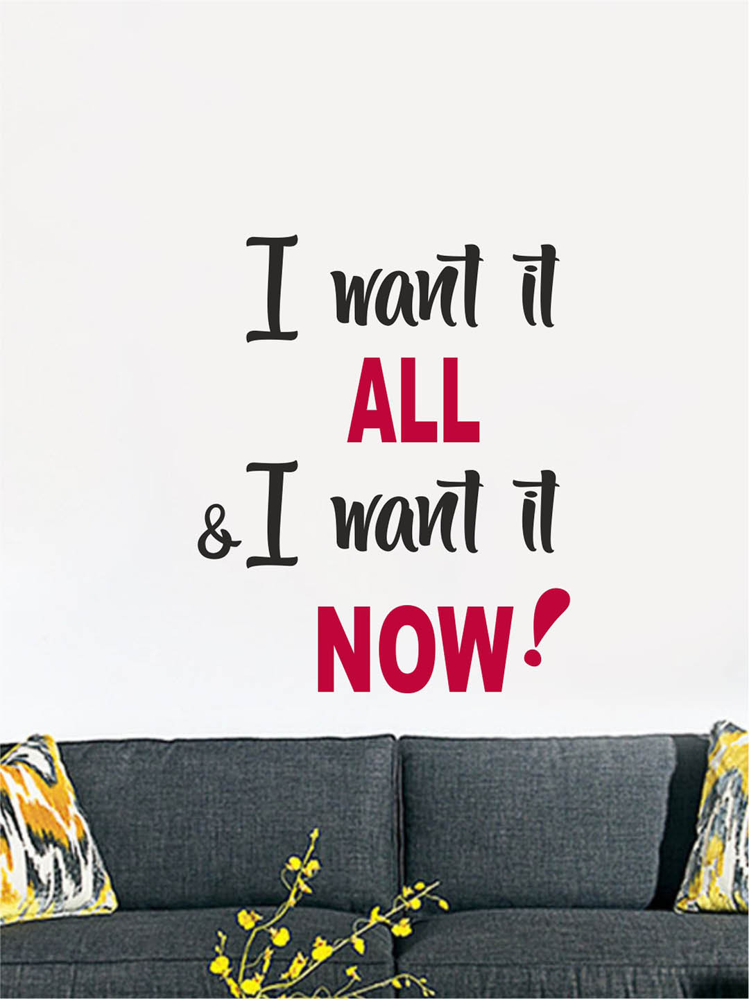 rawpockets Black & Red Wall Sticker