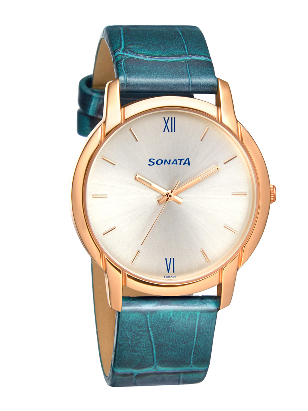 Sonata Men Silver-Toned Analogue Watch 77031WL01