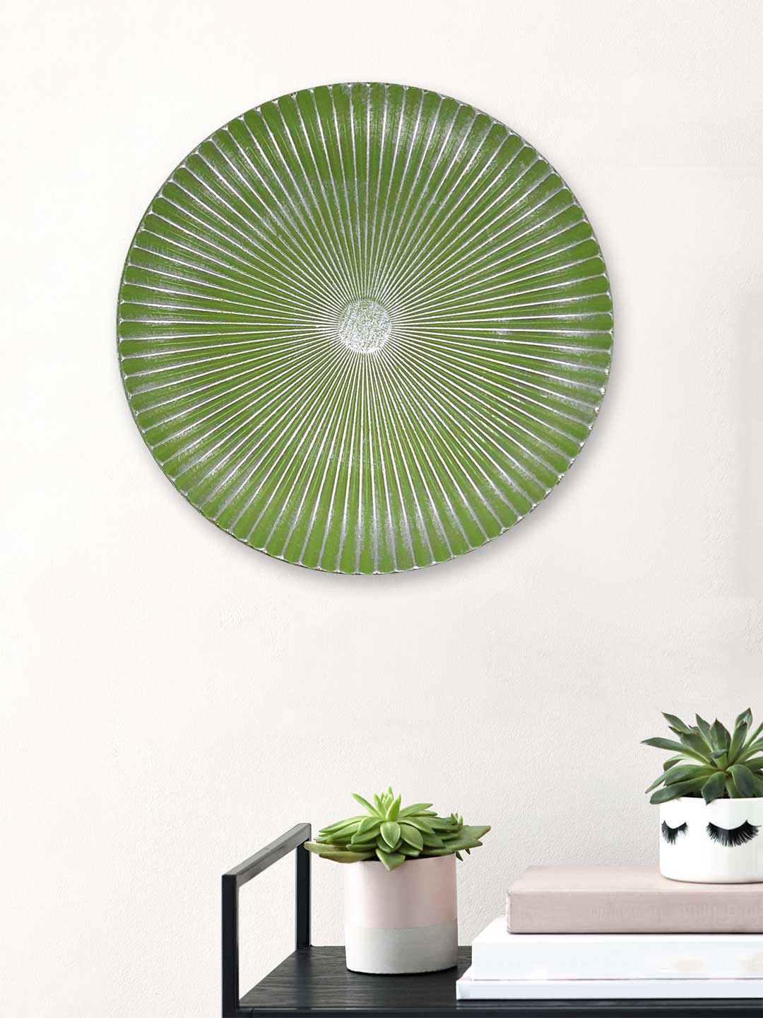 Art Street Decorative Wall Plate MDF Glossy Hanging Hall Wall Plates-4.5In