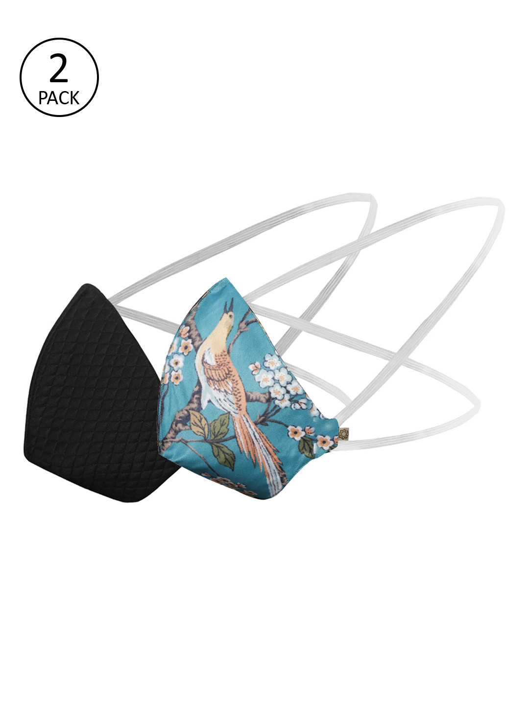 VASTRAMAY Unisex Pack of 2 Reusable 3-Ply Protective Outdoor Head Band Masks