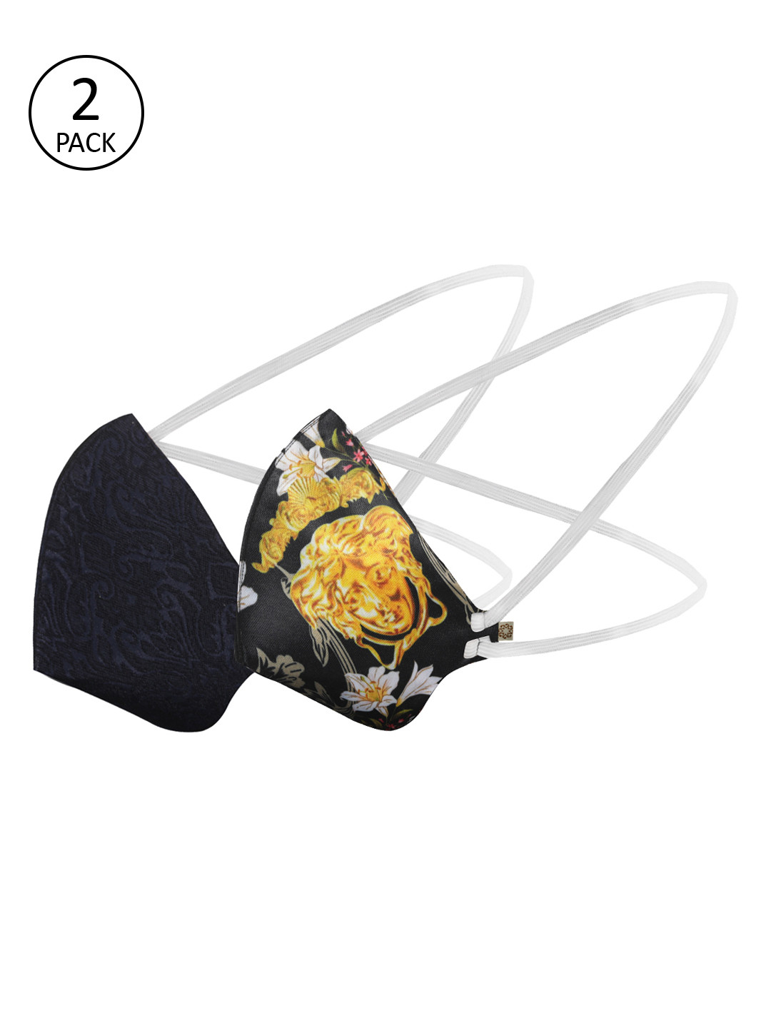 VASTRAMAY Adults Pack of 2 Reusable 3-Layers Head Band Outdoor Masks