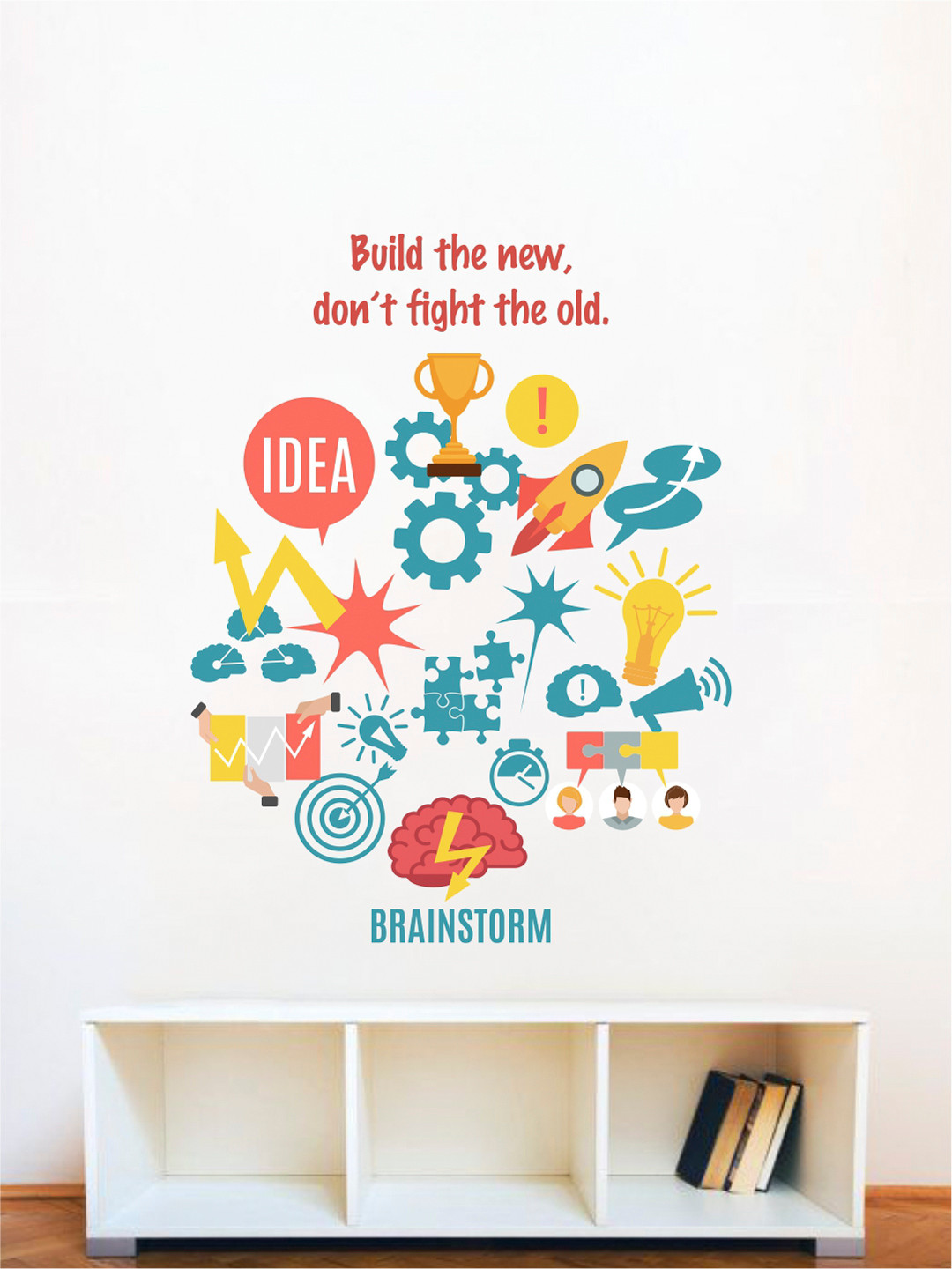 rawpockets Multicoloured Motivational Quotes Wall Stickers