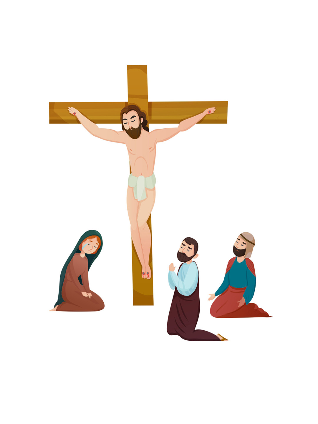 rawpockets Multicolour Jesus Christ Wall Stickers