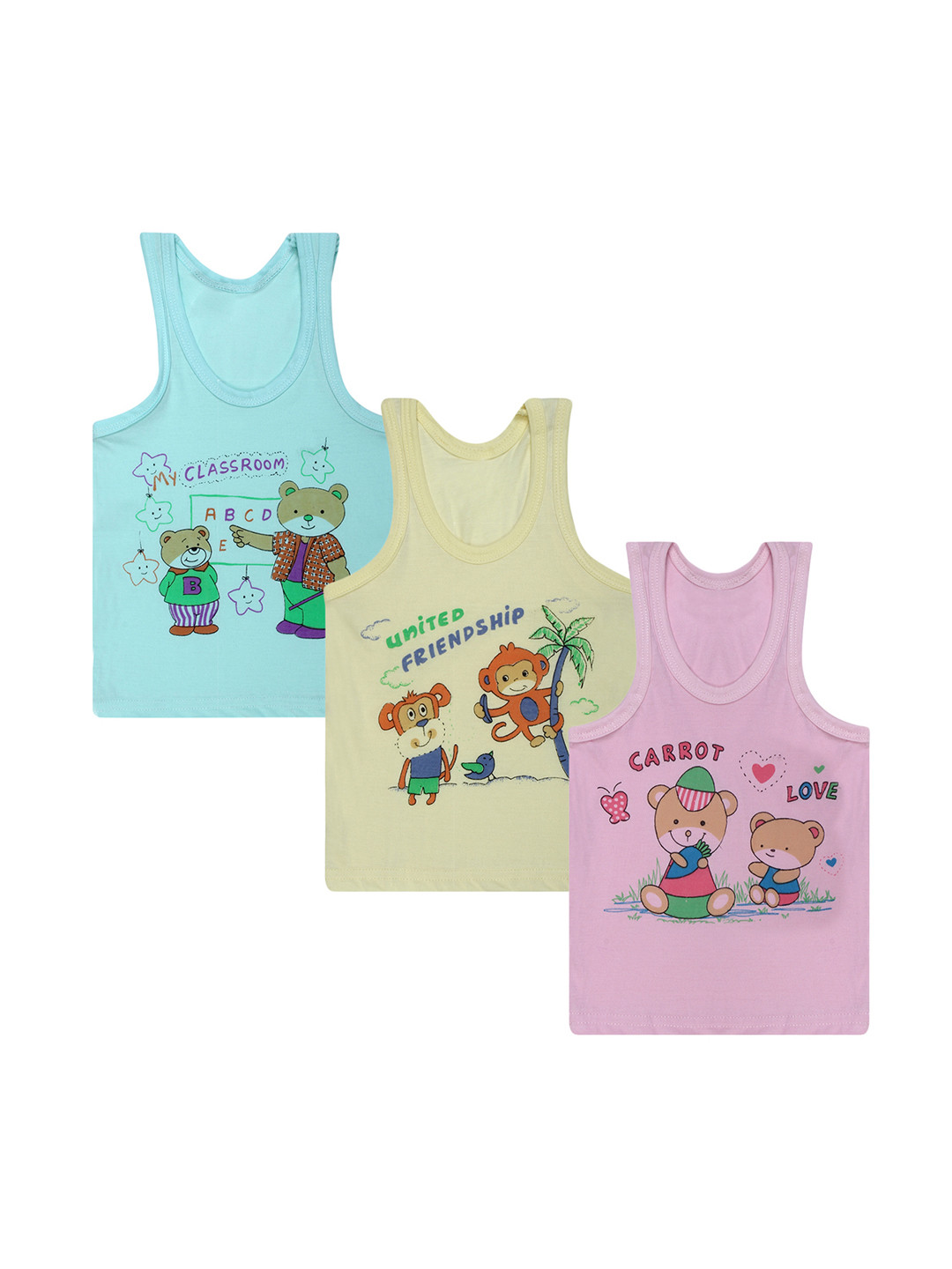 Superminis Infants Pack Of 3 Assorted Jhablas 50050-SMCOBVMU