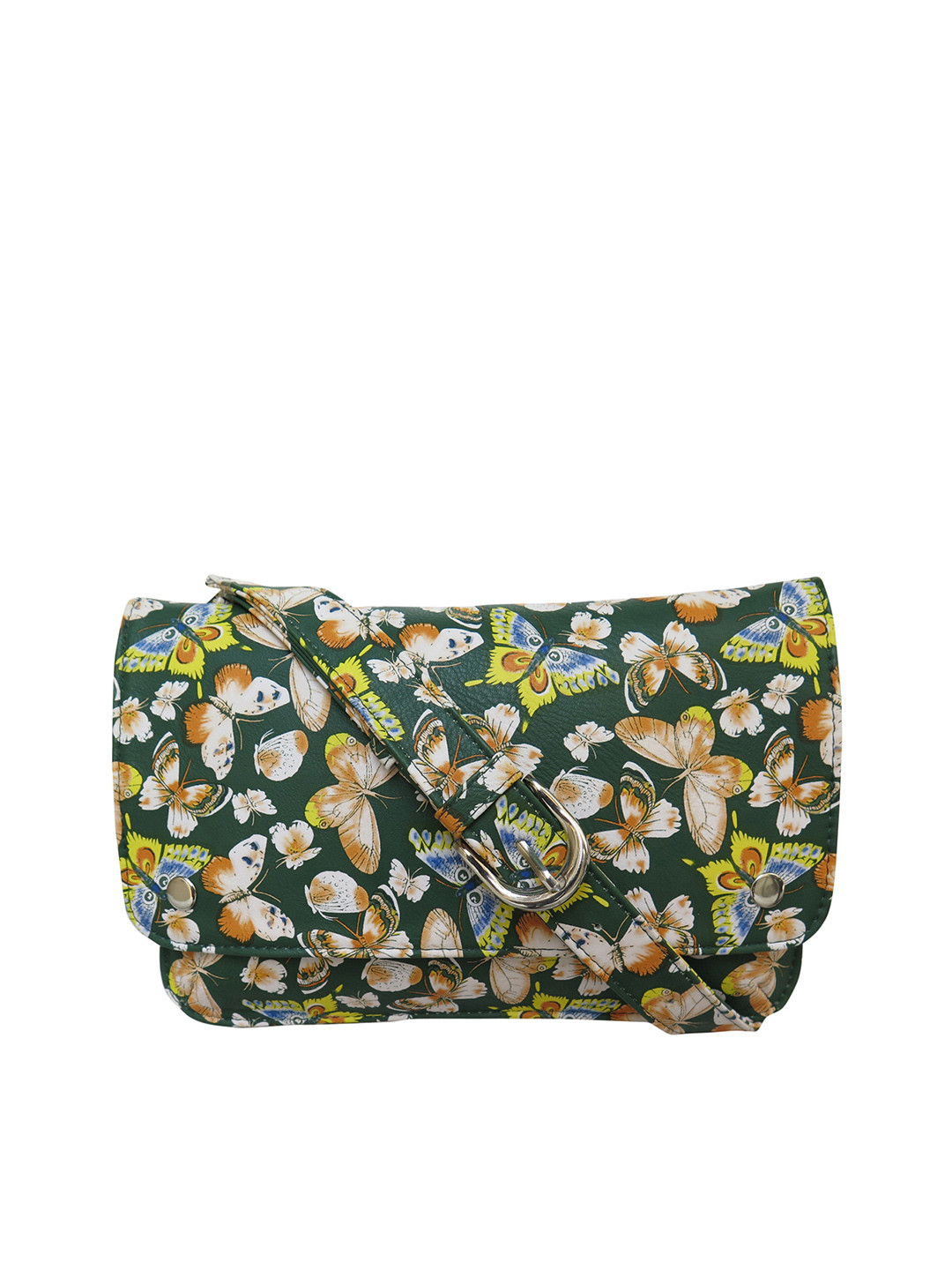 Spice Art Women Green & Beige Fanny Pack Cross Body Bag