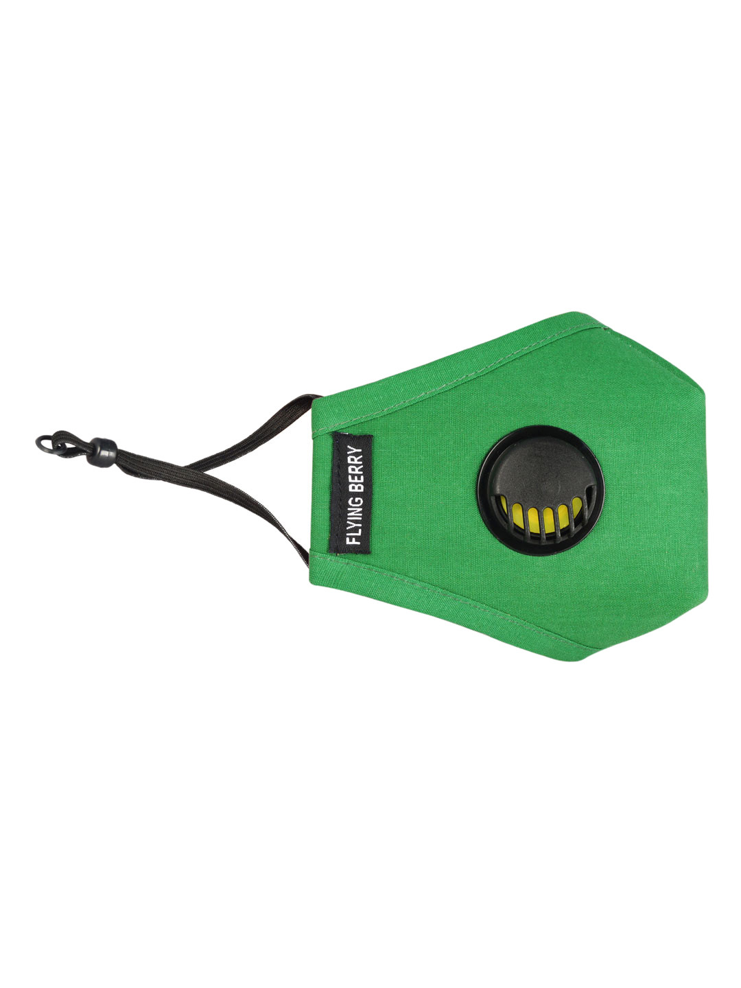 FLYING BERRY Unisex Green Solid Reusable 5-Ply Protective Outdoor N99 Mask With Valve