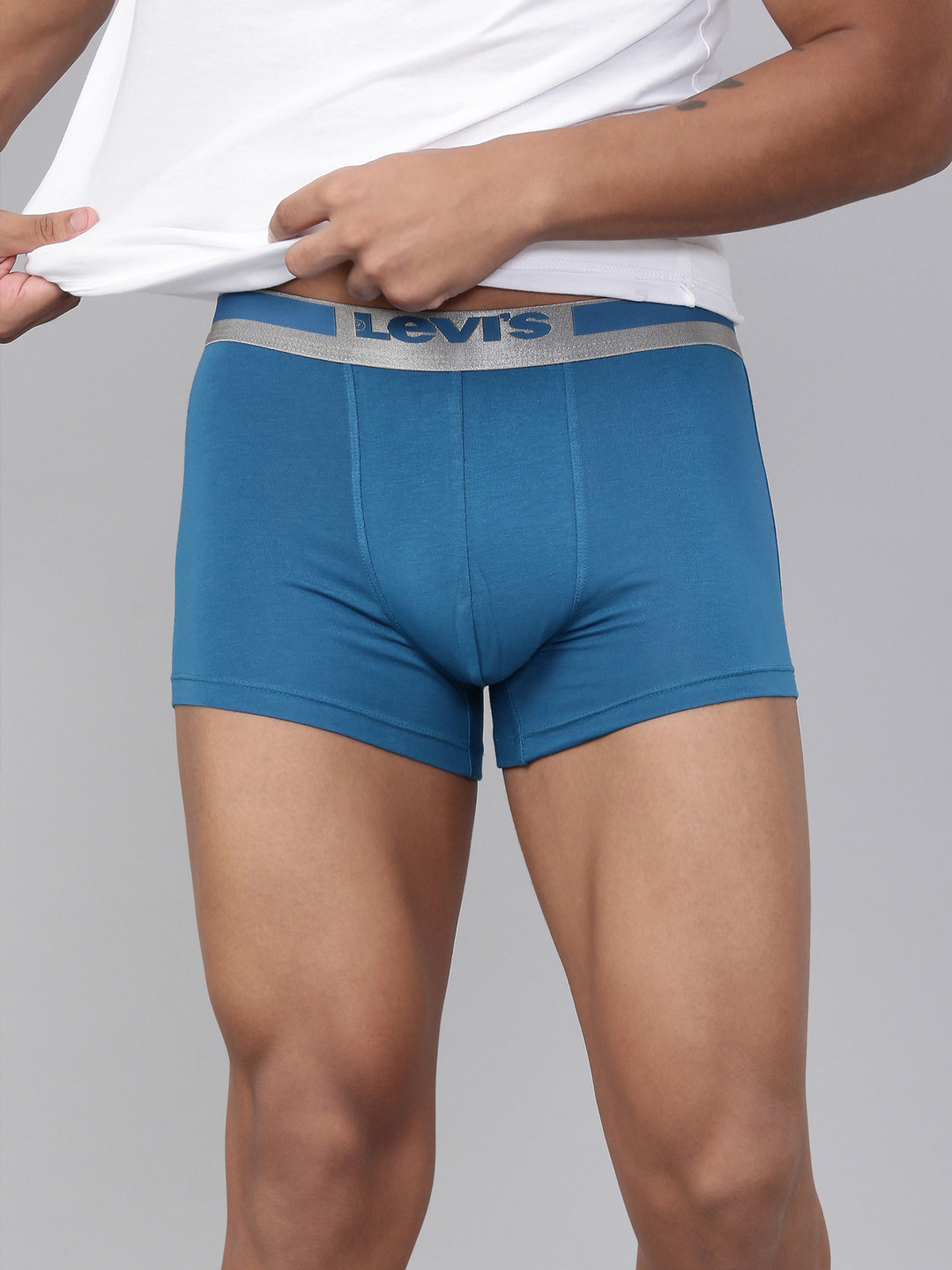 Levis Men Solid Micro Modal Strech Supima Cotton Shorter Length Trunk