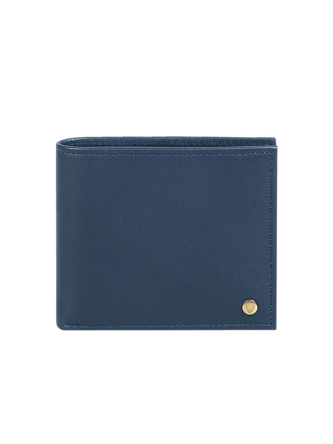 Hidesign Men Blue Solid Two Fold Wallet
