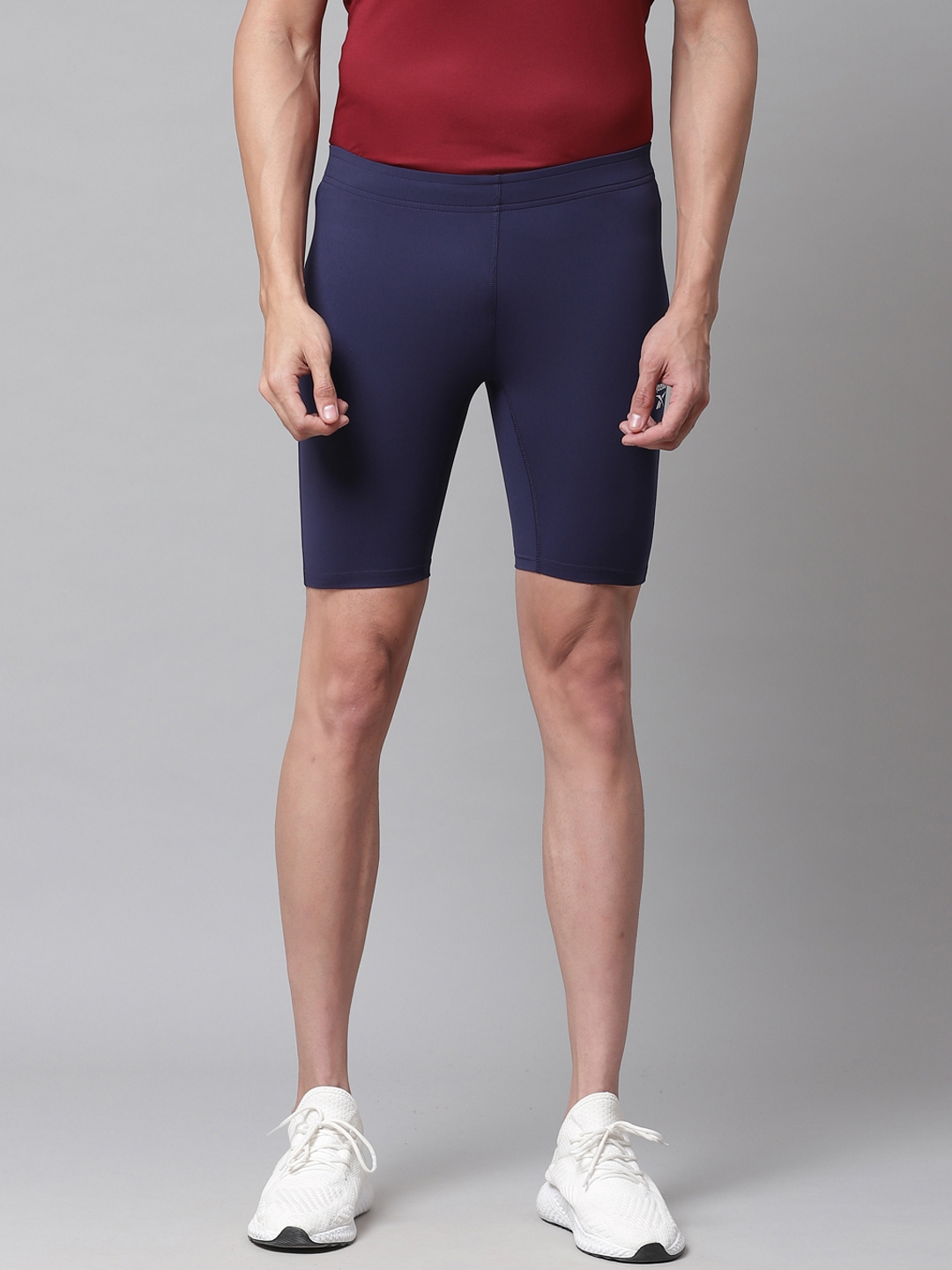 Buy Reebok Men Purple Boston Track Club Elite Short Tights Tights for Men 12083088 Myntra
