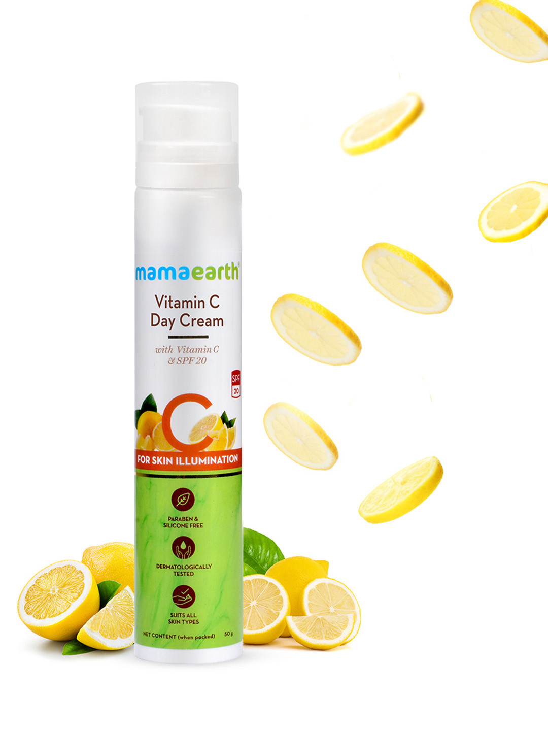 Mamaearth Vitamin C Face Cream With SPF 20 for Skin Illumination 50g
