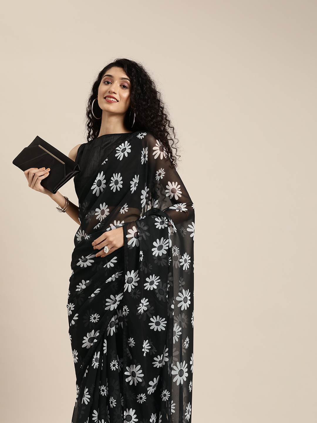 Myntra sarees 2025 georgette
