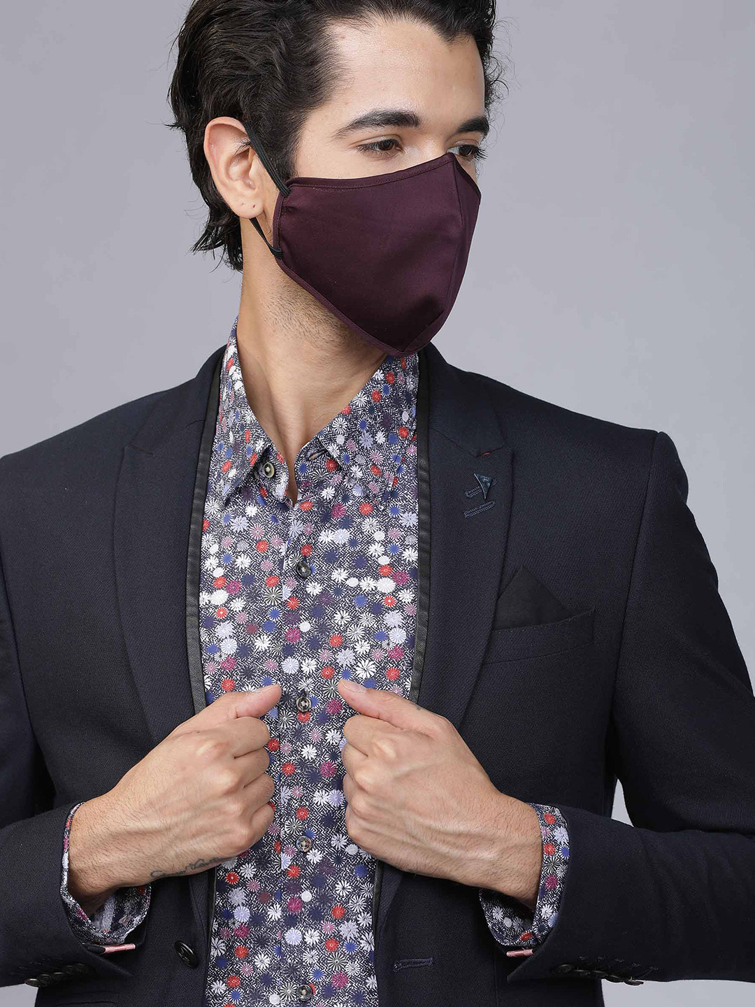 RARE RABBIT Unisex Pack Of 3 3-Ply Reusable Masks