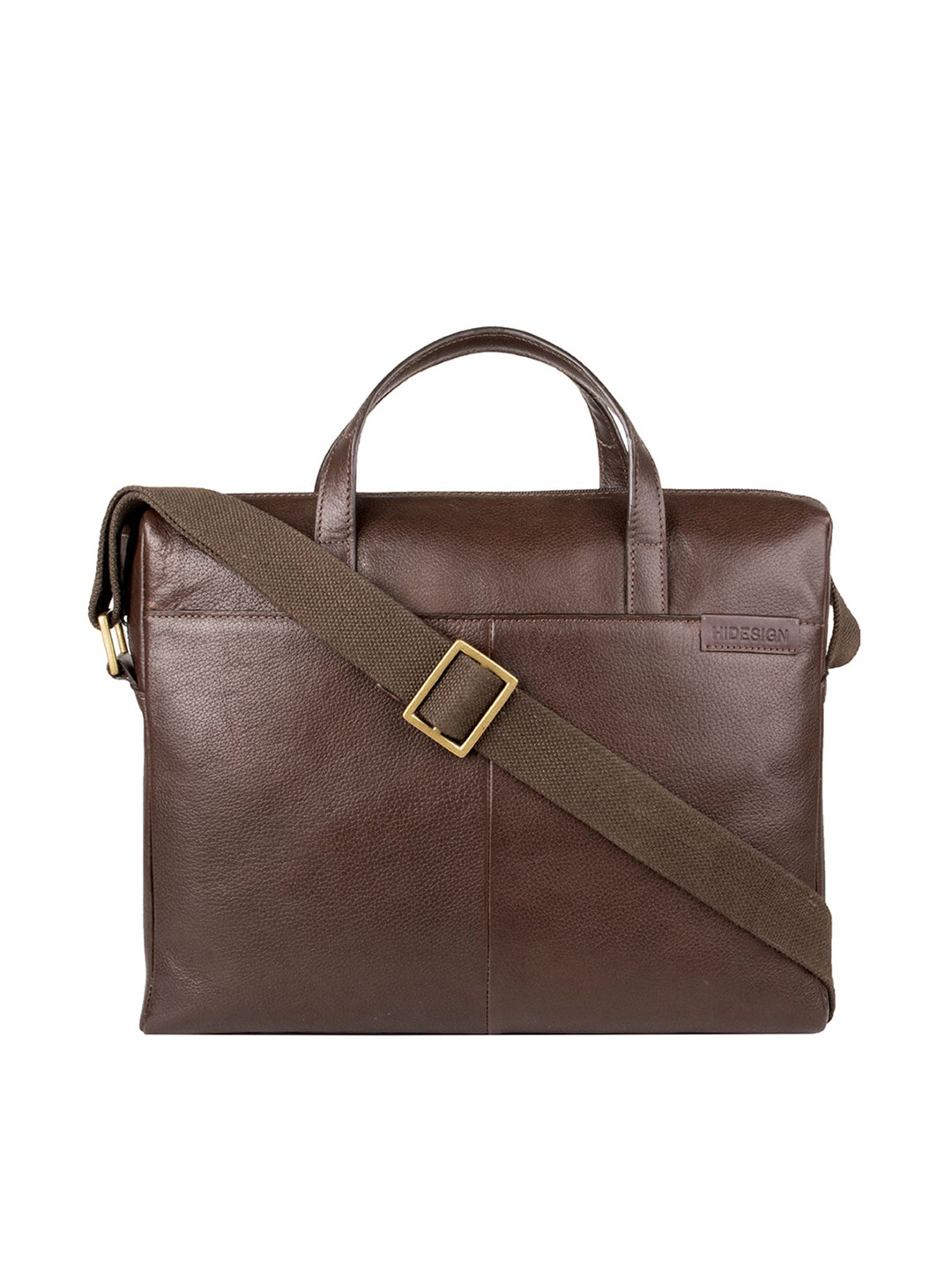 Hidesign Men Brown Solid Leather Messenger Bag