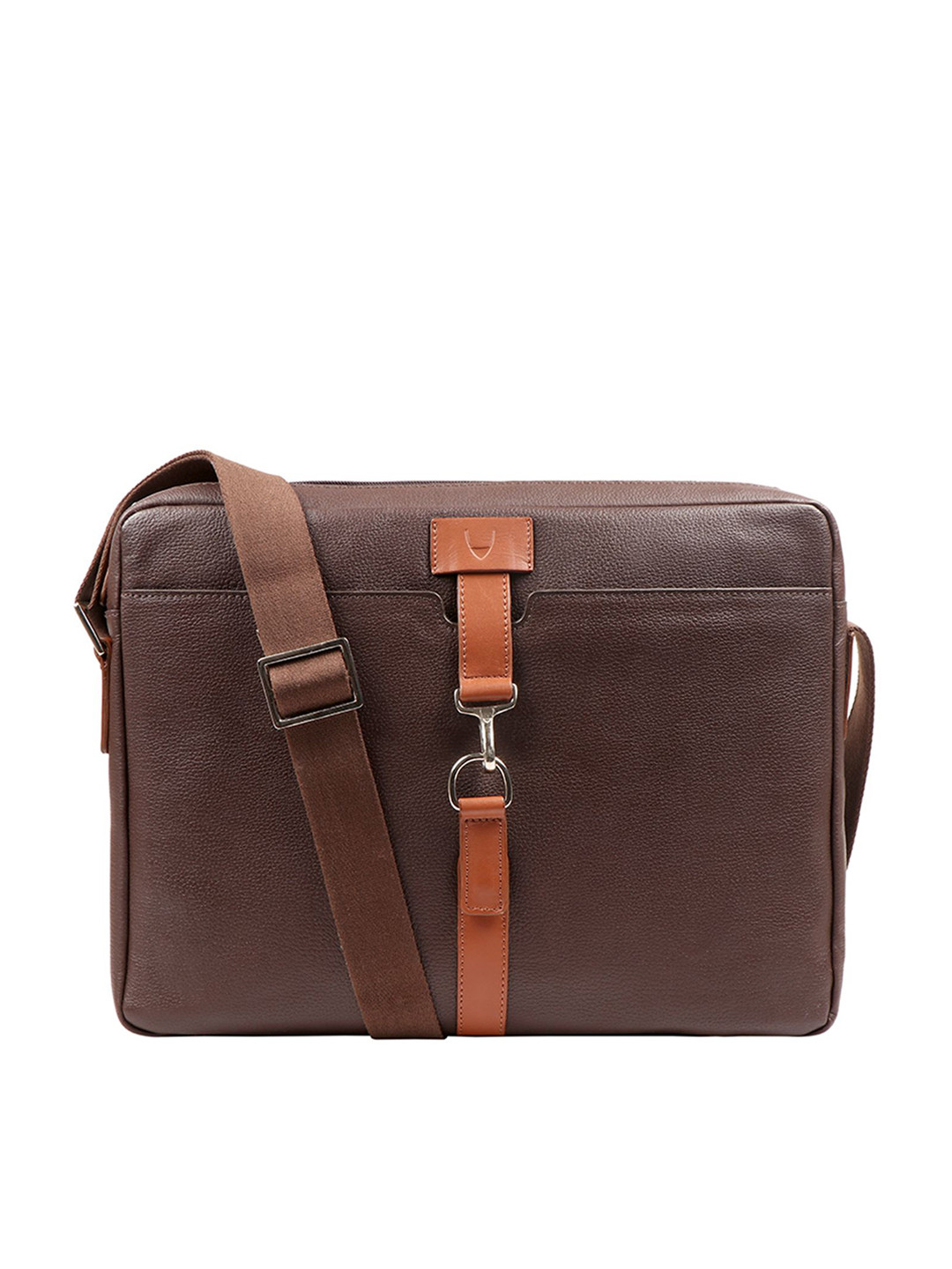 Hidesign Men Brown Solid EE NEYMAR 01 Leather Laptop Bag