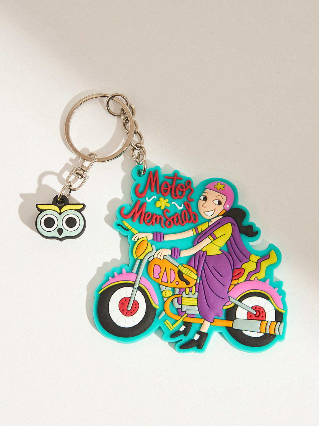 Chumbak Multicoloured Motor Memsahab Keychain
