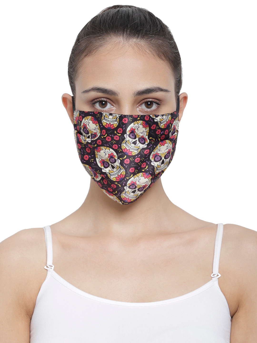 The House of Tara Unisex Black Single 3-Ply Fabric Outdoor Protection Reusable Mask