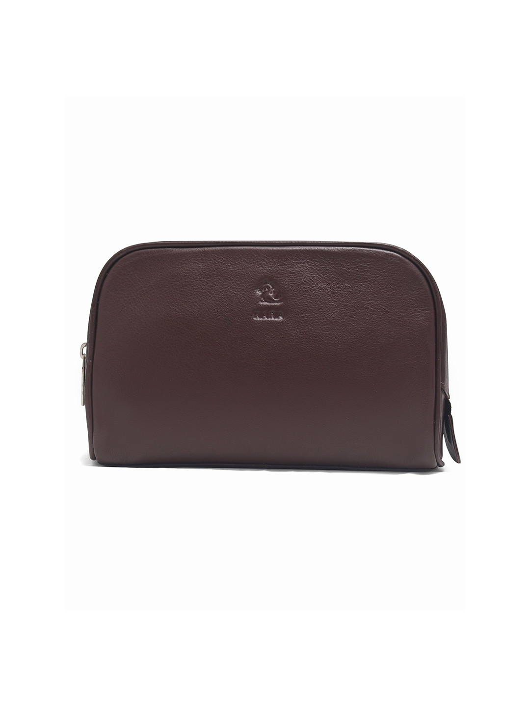 Kara Tan Brown Malia Travel Leather Toiletry Kit