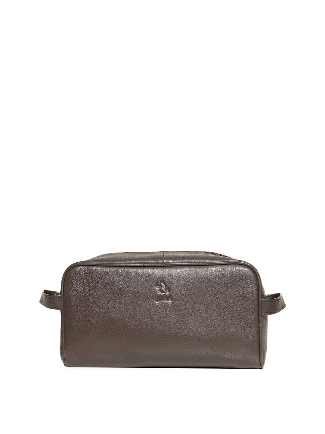 Kara Men Ted Tan-Brown Travel Leather Toiletry Kit