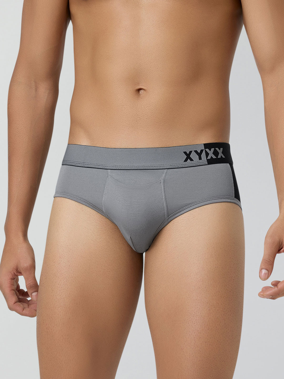 XYXX Men Pack Of 3 Colourblocked Ultra-Soft Antimicrobial Basic Briefs XYBRF3PCKN270XXL
