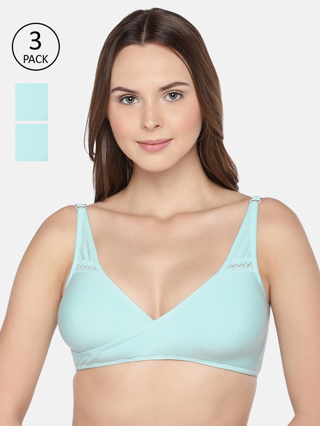 Inner Sense Organic Cotton Antimicrobial Sleeping/Feeding Bra(Pack of 3) IMBC007C_7C