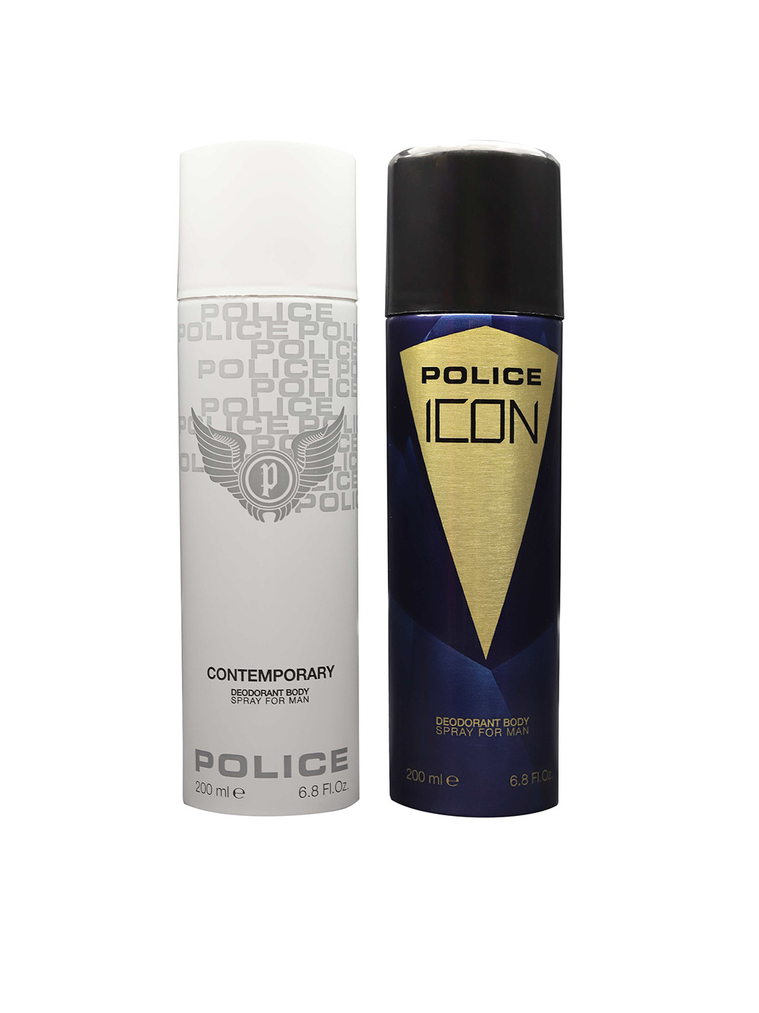 Police Men Pack of 2 Contemporary + Icon Deodorant Sprays 400ml