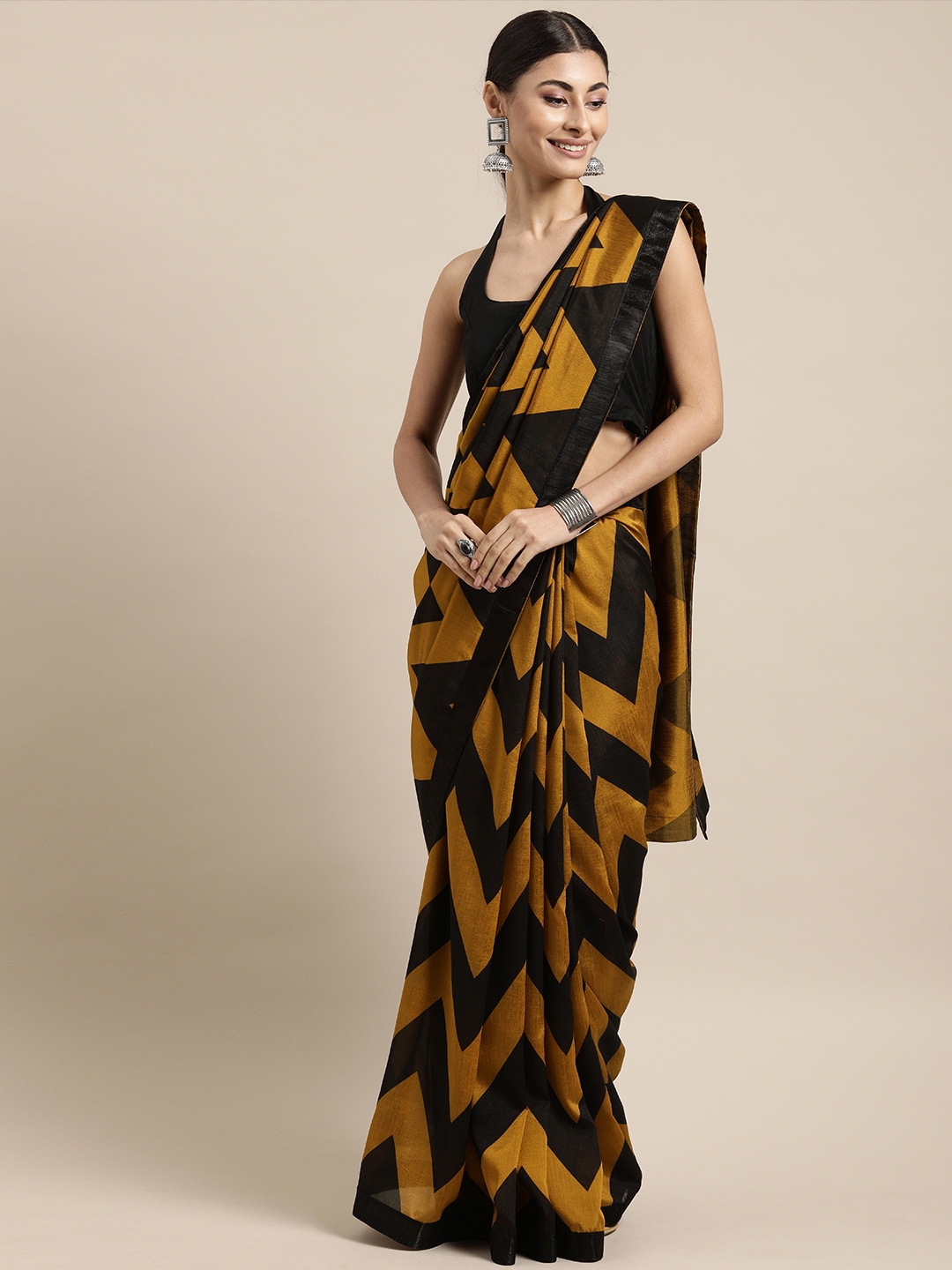 Poly shop crepe saree
