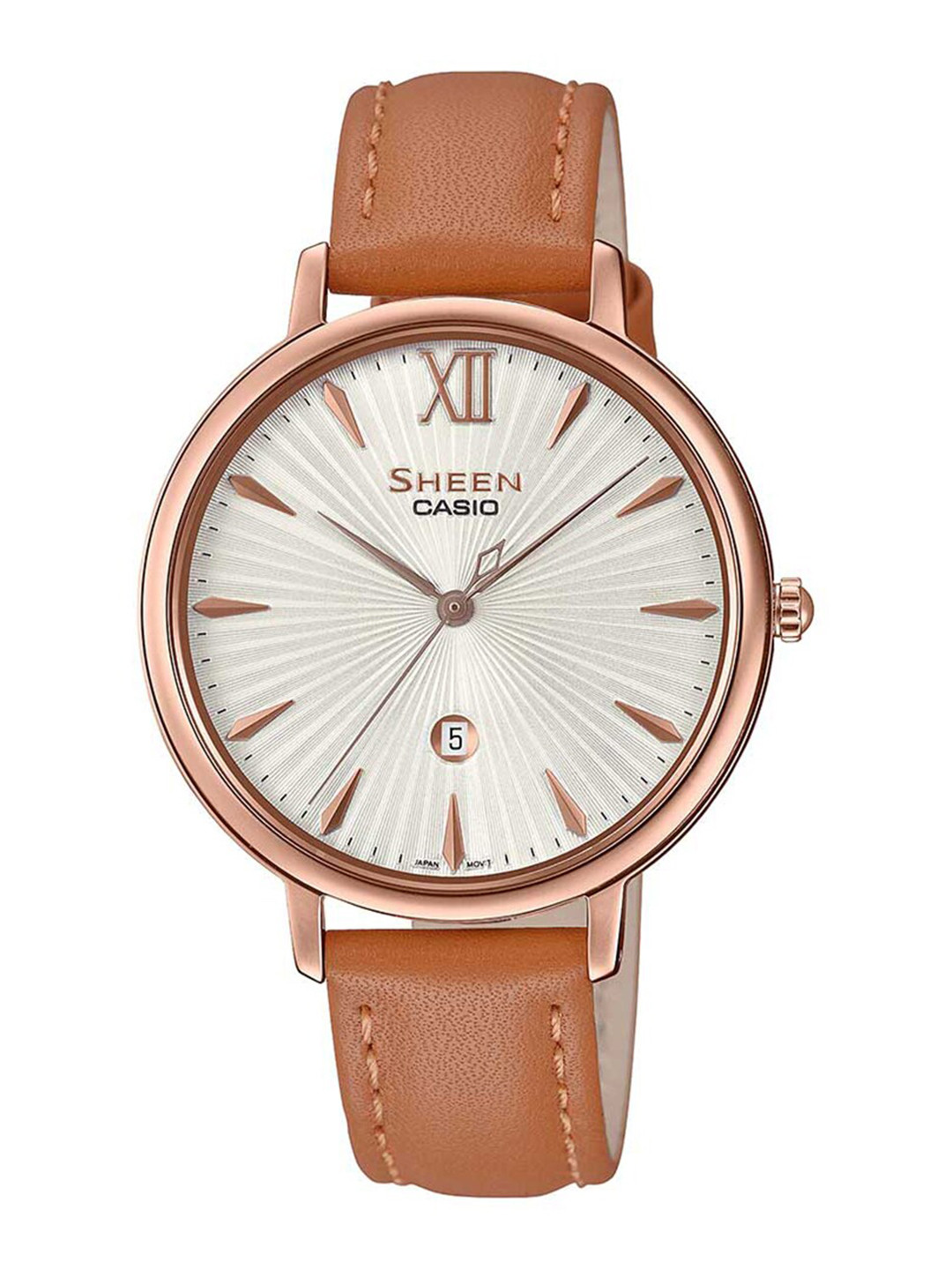 CASIO Women White & Brown Analogue Watch SH223