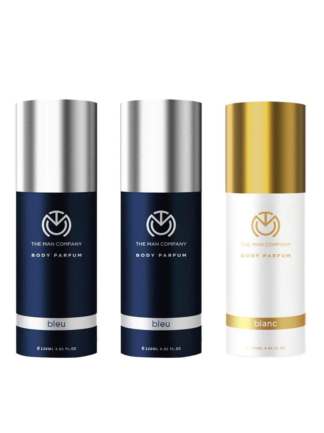 THE MAN COMPANY Set of 2 Bleu Body Perfume & 1 Blanc Body Perfume