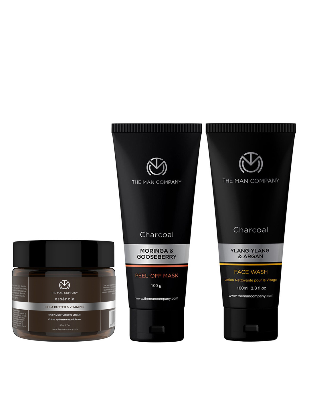 THE MAN COMPANY Set of Daily Moisturiser, Face Wash & Peel-Off Mask