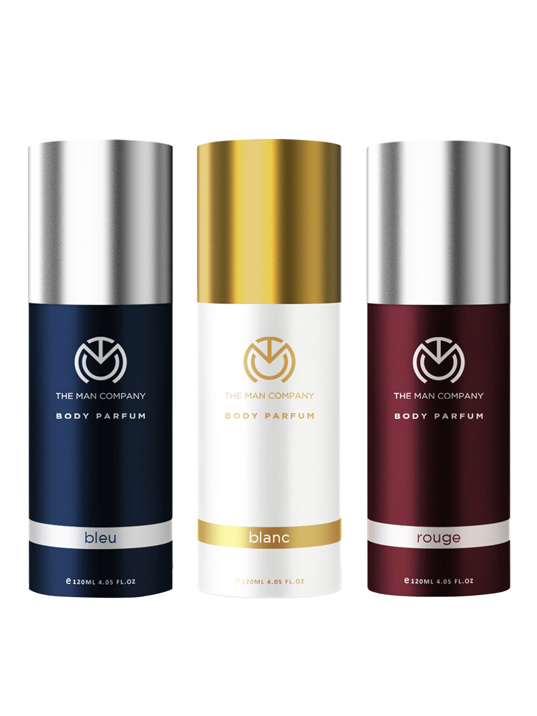 THE MAN COMPANY Set of 3 Body Perfumes - Bleu, Blanc & Rouge