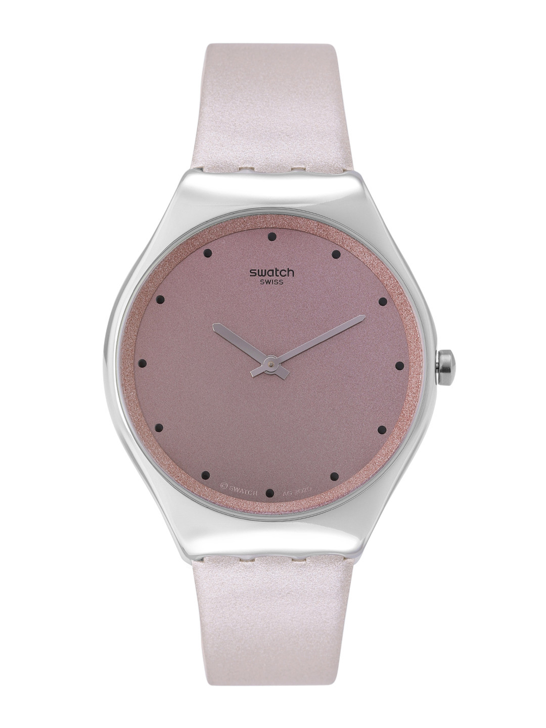 Swatch Unisex Brown Swiss Made Water Resistant Analogue Watch SYXS128