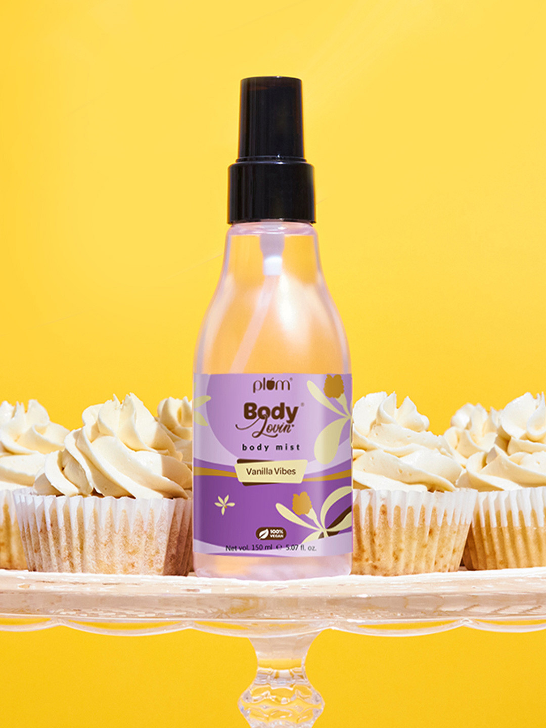 Plum Women BodyLovin Vanilla Vibes Long Lasting Warm Vanilla Fragrance Body Mist - 150ml