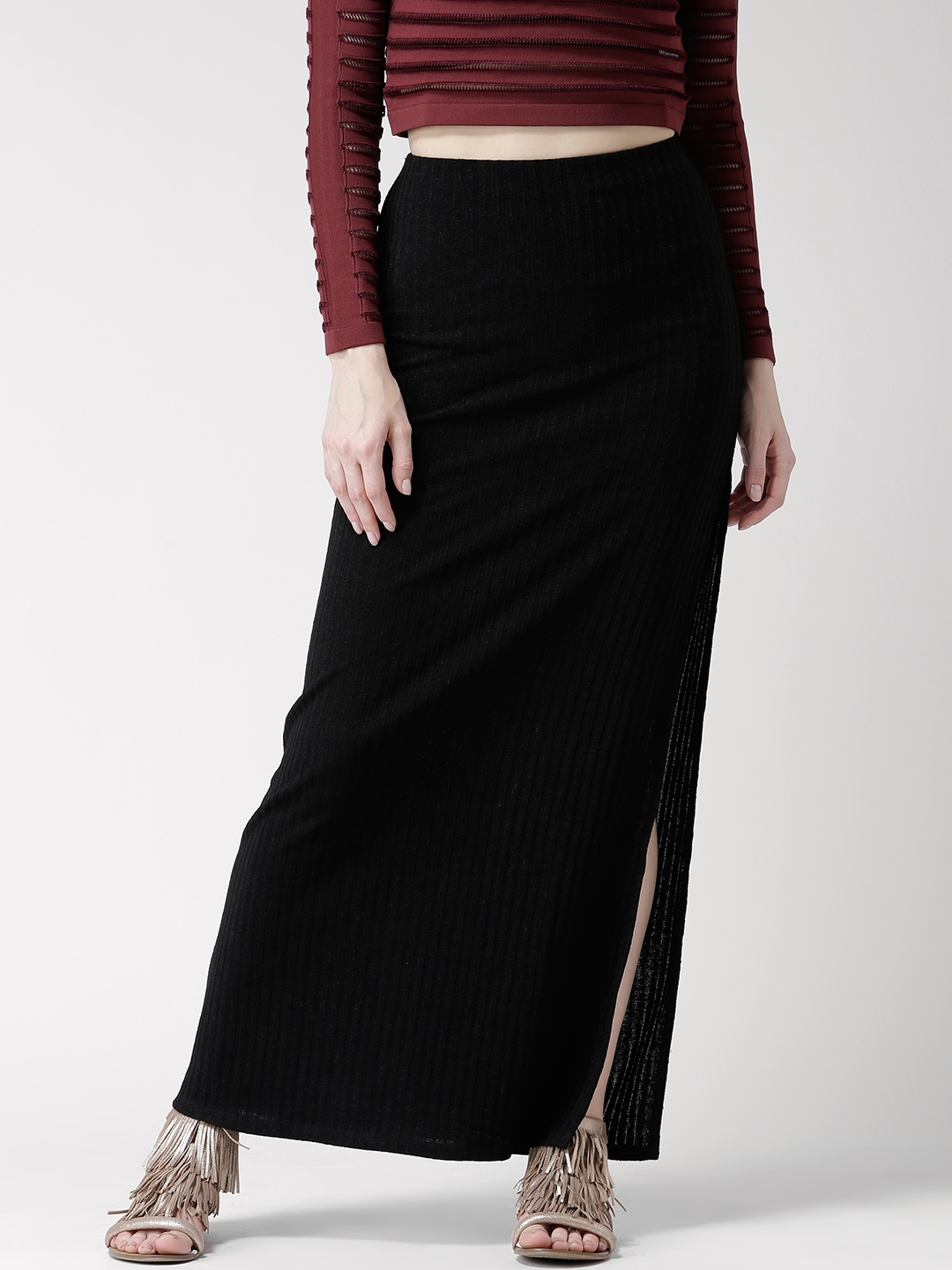Black maxi shop skirt forever 21