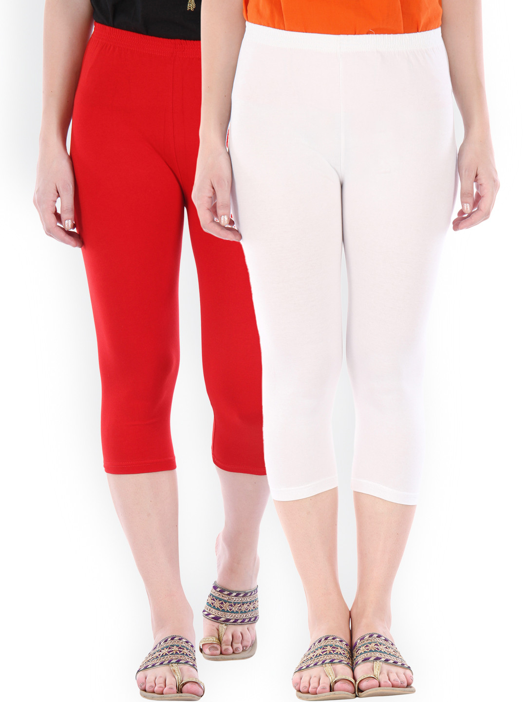 Bitterlime Pack of 2 3/4th Leggings