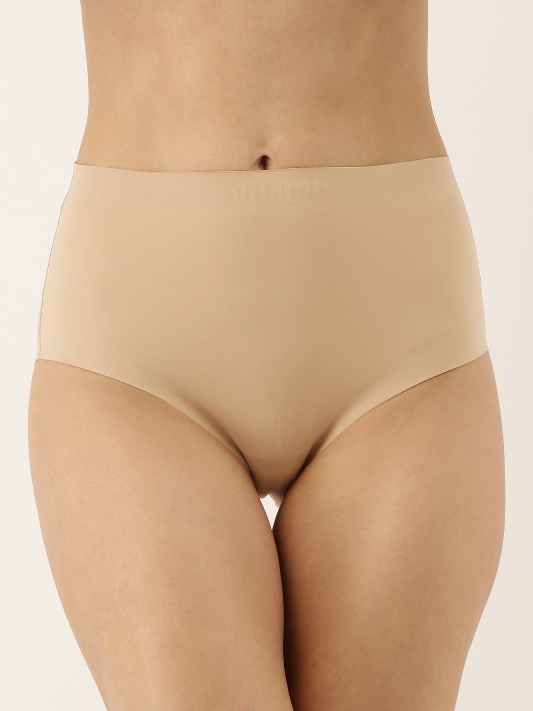 Amante Women Solid Seamless High Waist Basic Brief - PAN11411