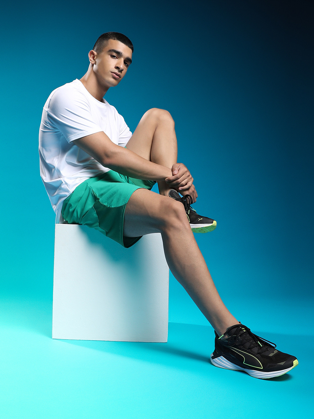 Puma Men Black Ultra-Ride Running Shoes