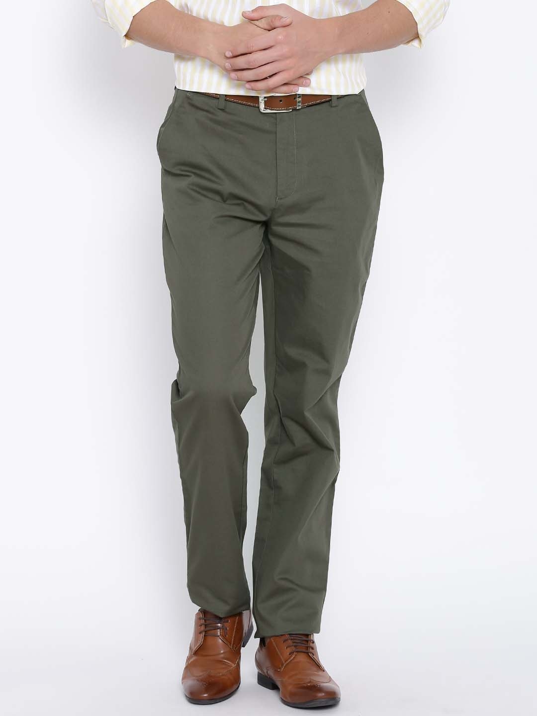Washable Olive Green Formal Wear Mens Plain Cotton Pant at Best Price in  Tirupur | Pss Garments
