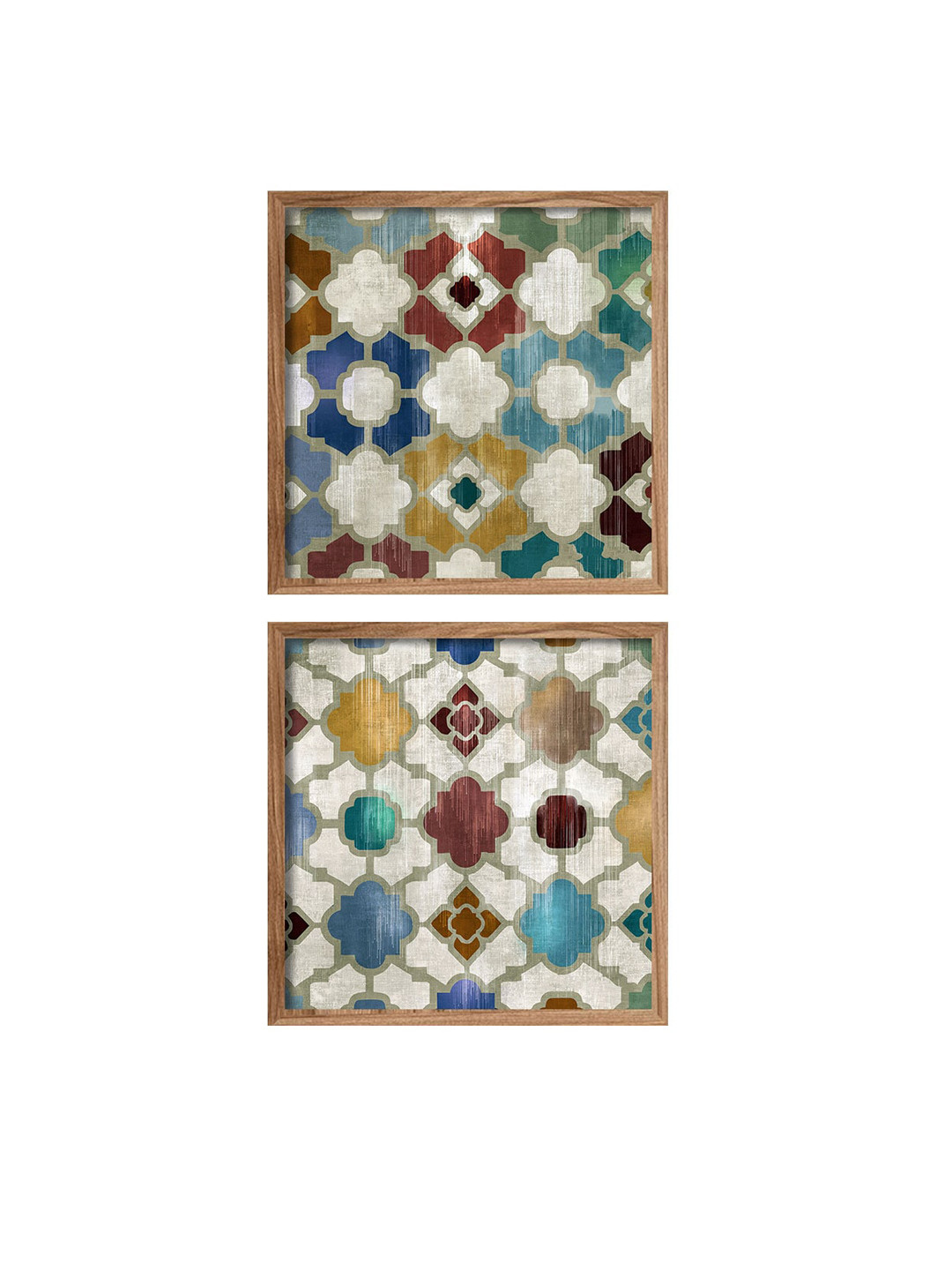 Art Street Canvas 2 Piece Wall Square Paintings Wall Art -13 x 13 In