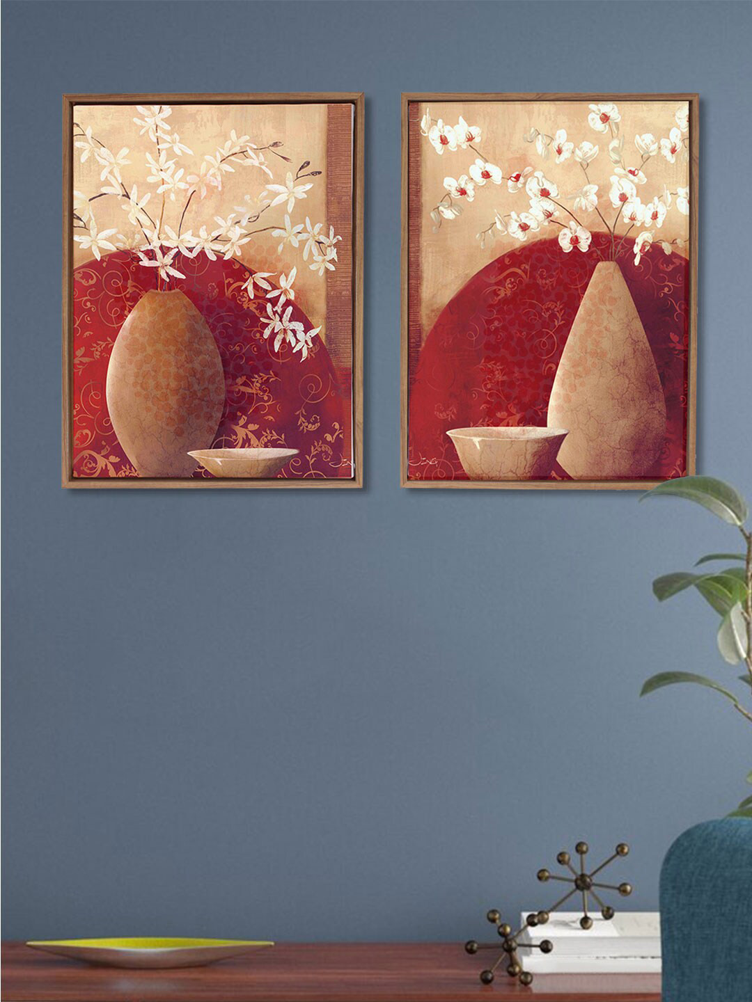 Art Street Canvas 2 Piece Wall Rectangle Paintings Wall Art - 13 x 13 In