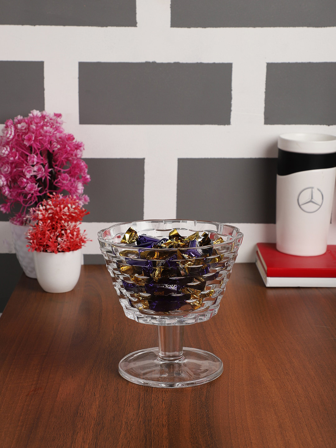 INCRIZMA Transparent Crystal Glass Bowl 800 ml