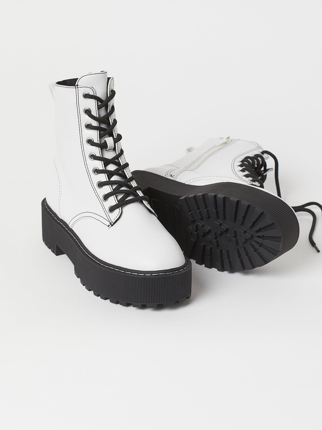 White hotsell boots h&m