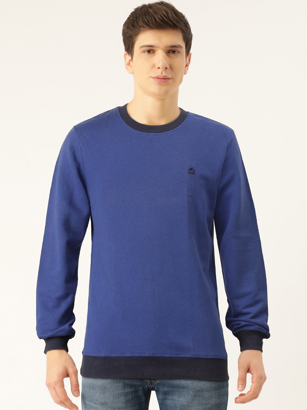 United colors of benetton full sleeve solid men's sweatshirt store