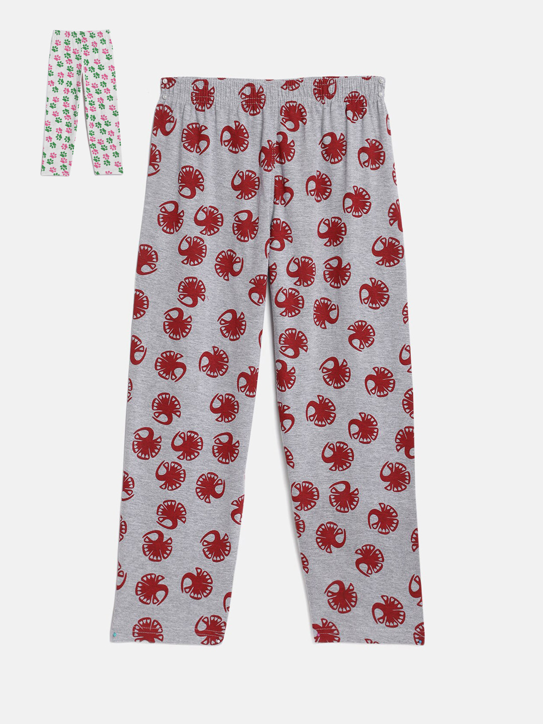 SINI MINI Girls Pack Of 2 Printed Lounge Pants