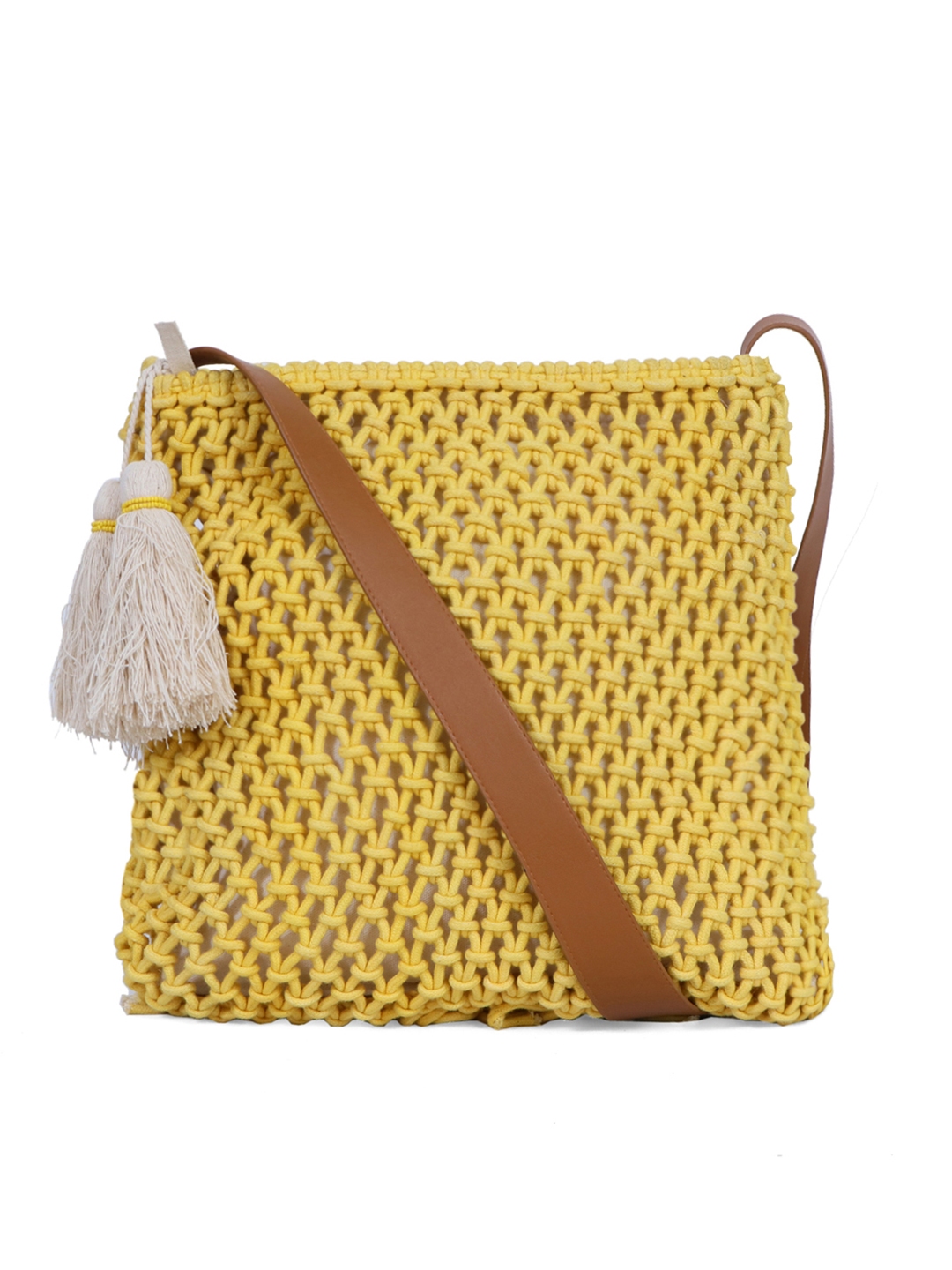 Buy Diwaah Yellow Self Design Shoulder Bag Handbags for Women 12369096 Myntra