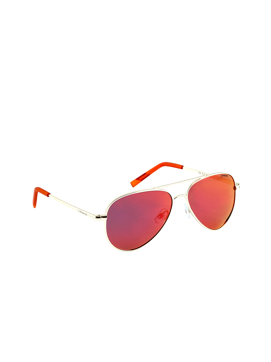 Polaroid mirrored shop aviator sunglasses