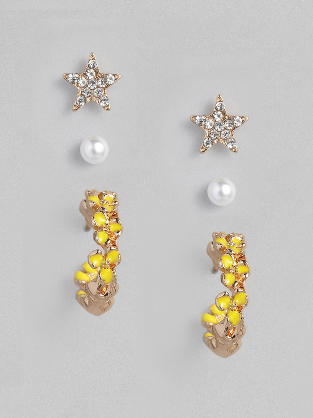 justpeachy Women Set of 3 Earrings