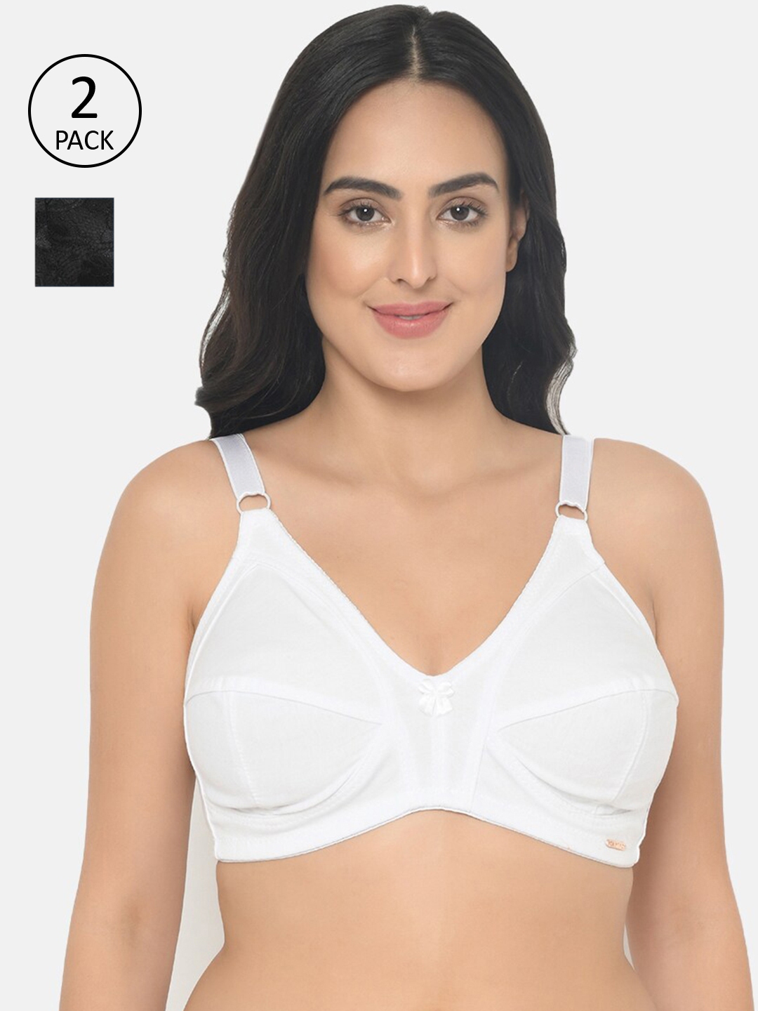Buy Curvy Love Pack Of 2 Full Coverage Plus Size Everyday Bras CL